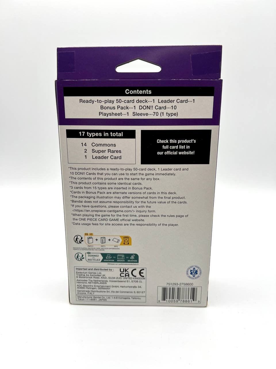 Bandai One Piece Card Game Starter Deck EX Gear 5 ST-21 Inglese sealed