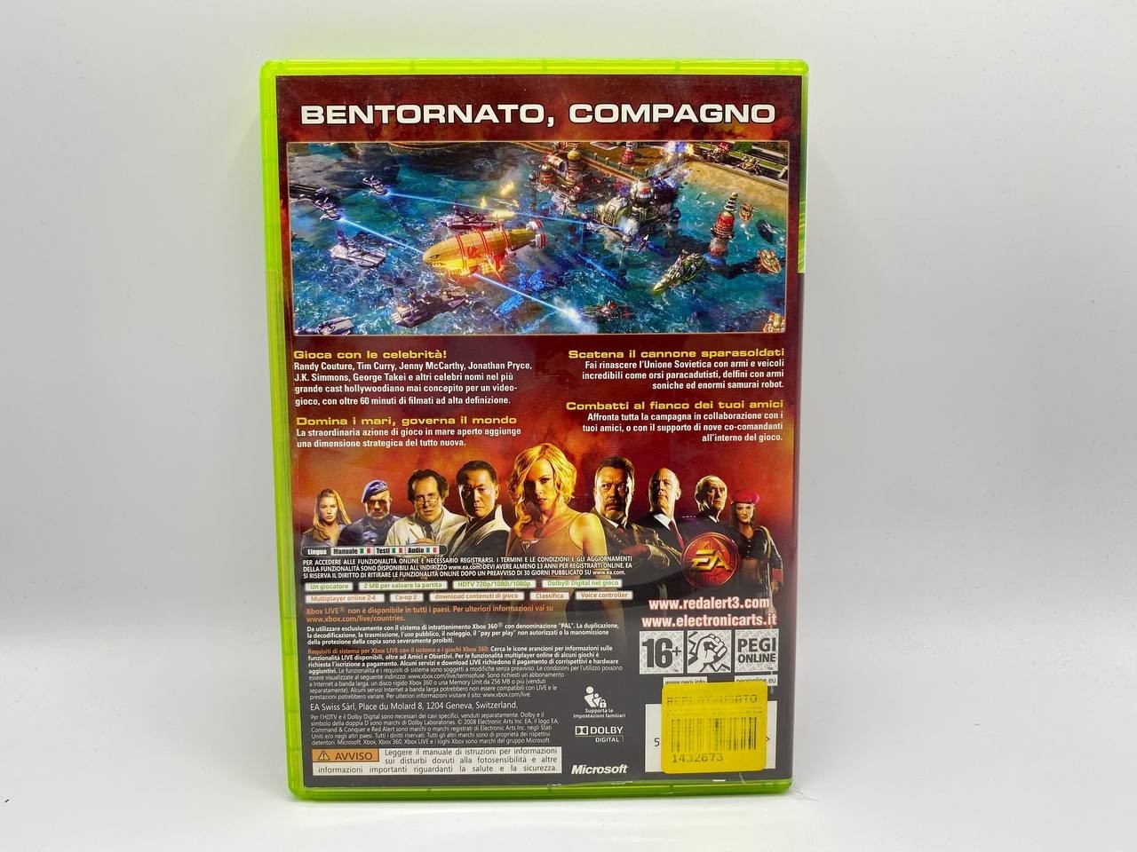 Command & Conquer Red Alerts 3 Microsoft Xbox 360 Compleo Funzionante Italiano