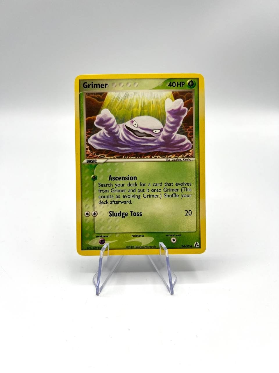 Carta Pokemon Grimer 54/92 set Legend Maker Inglese No holo Good Vintage
