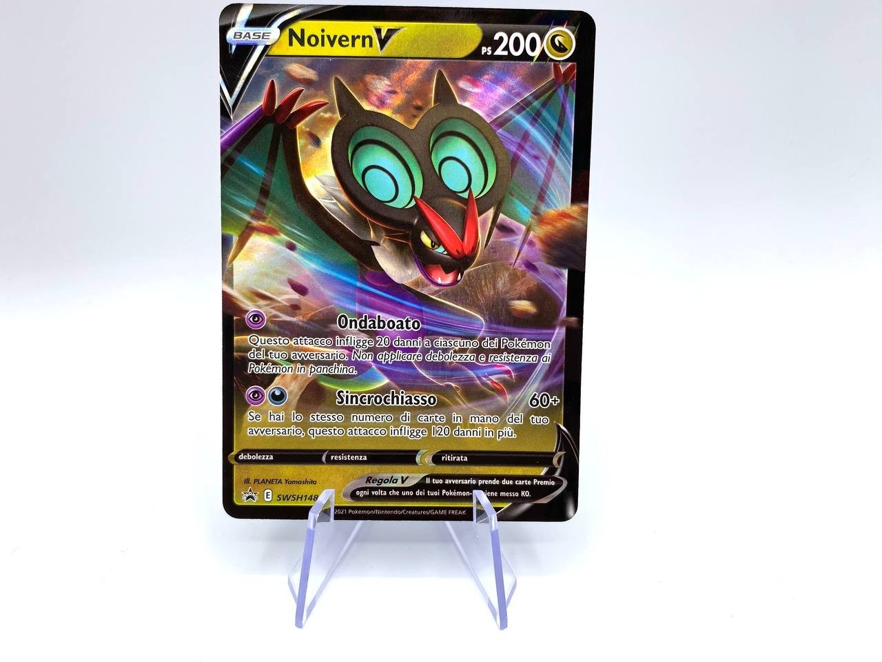 Carta Pokemon Noivern V SWSH 148 Black Star Promo Near Mint Holo Full art ITA