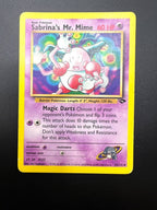 Carta pokemon Sabrina's Mr. Mime 59/132 set Gym Challenge Inglese Good Vintage