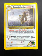 Carta Pokemon Giovanni's Persian set Gym Challenge 8/132 Holo Good ENG Vintage
