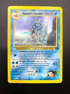 Carta Pokémon Giovanni’s Gyarados Holo set Gym Challenge 5/132 Vintage Poor ENG