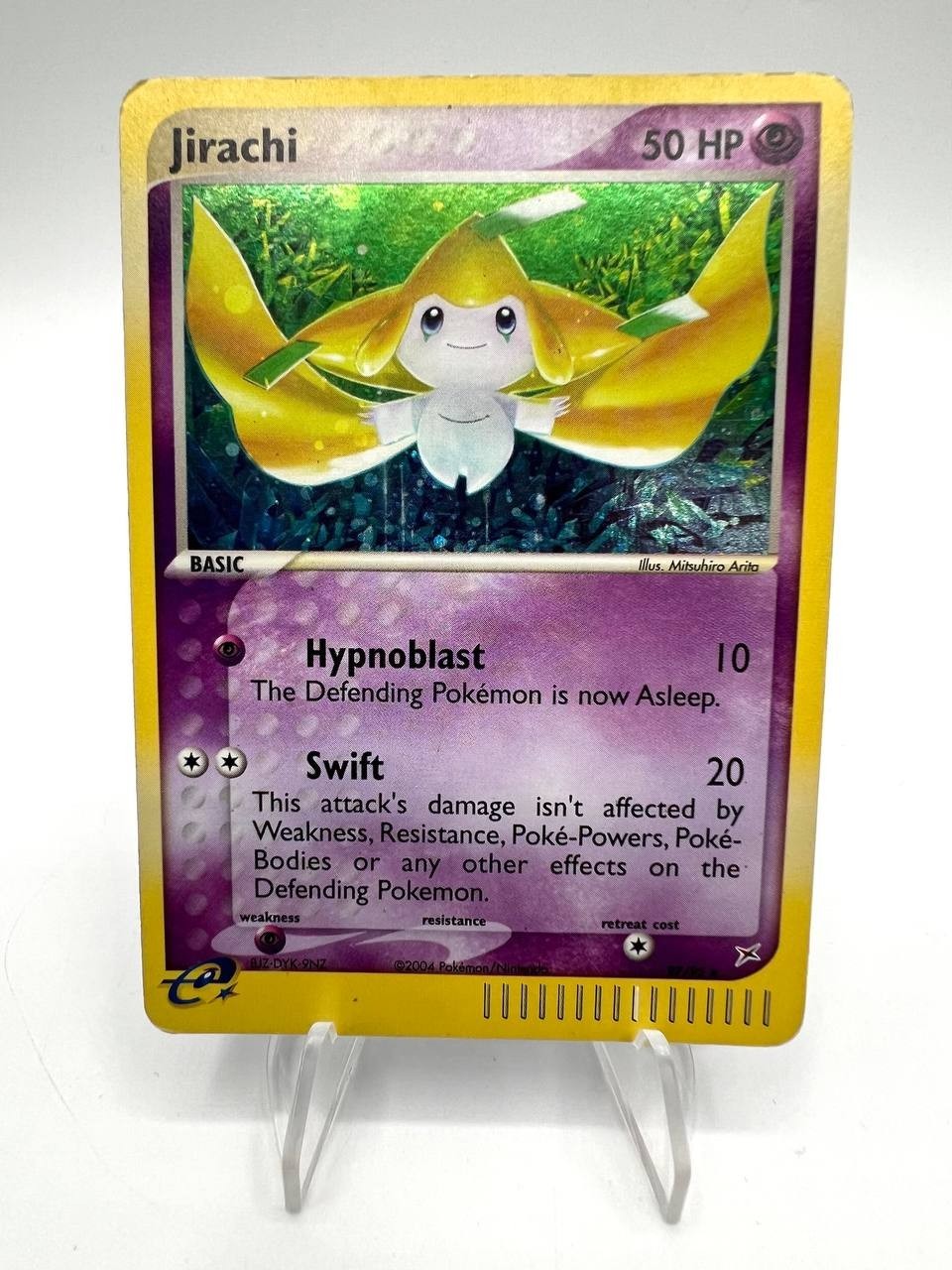 Carta pokemon Jirachi 97/95 Secret Rare Team Magma vs Team Aqua Holo Good ENG