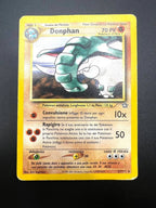 Carta pokemon Donphan 21/111 set Neo Genesis Set Poor Vintage Italiano no holo