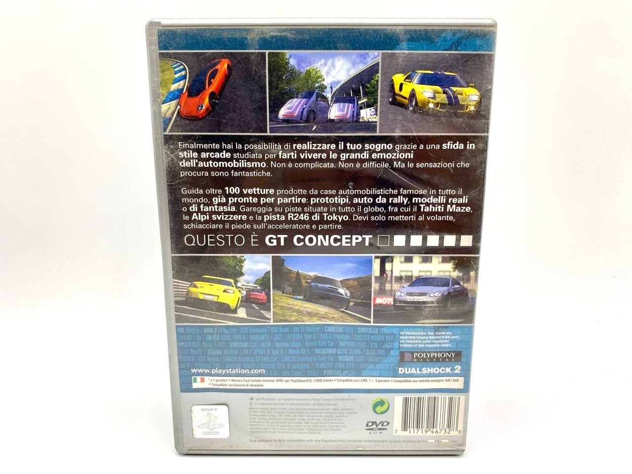 Gran Turismo Concept 2002 Tokyo-Geneva ITA PS2 Playstation Platinum Completo