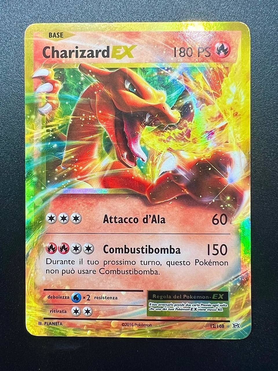 Carta Pokemon Charizard EX Holo XY EVO Evoluzioni 12/108 Played Holo Italiano