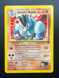 Pokemon Giovanni's Machoke 42/132 GC Gym Challenge Inglese Vintage Excellent