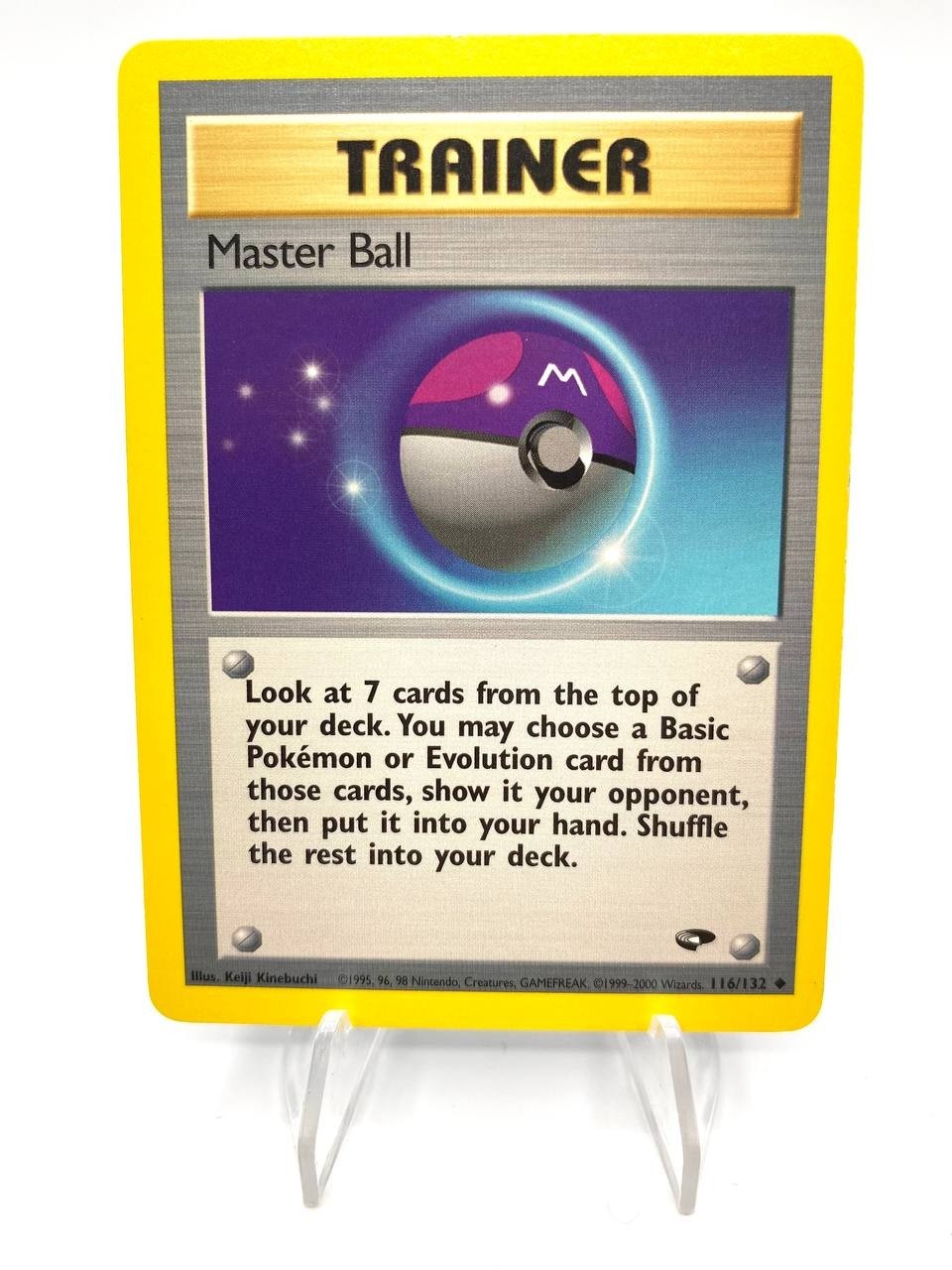 Carta pokemon Master Ball Uncommon set Gym Challenge 116/132 NM Inglese Vintage