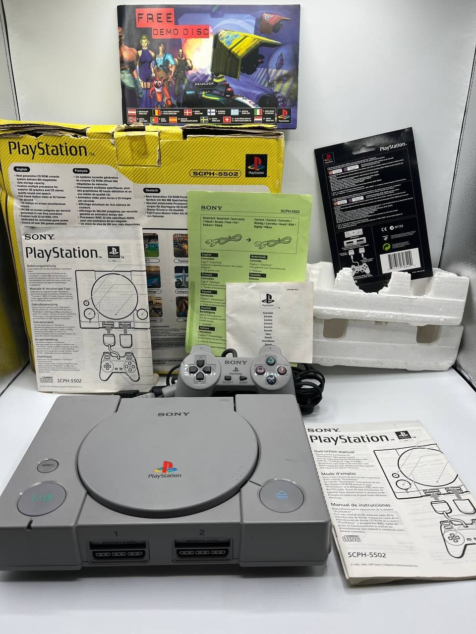 Console Sony Playstation 1 PS1  COMPLETA + CONTROLLER + CAVI scph-5502