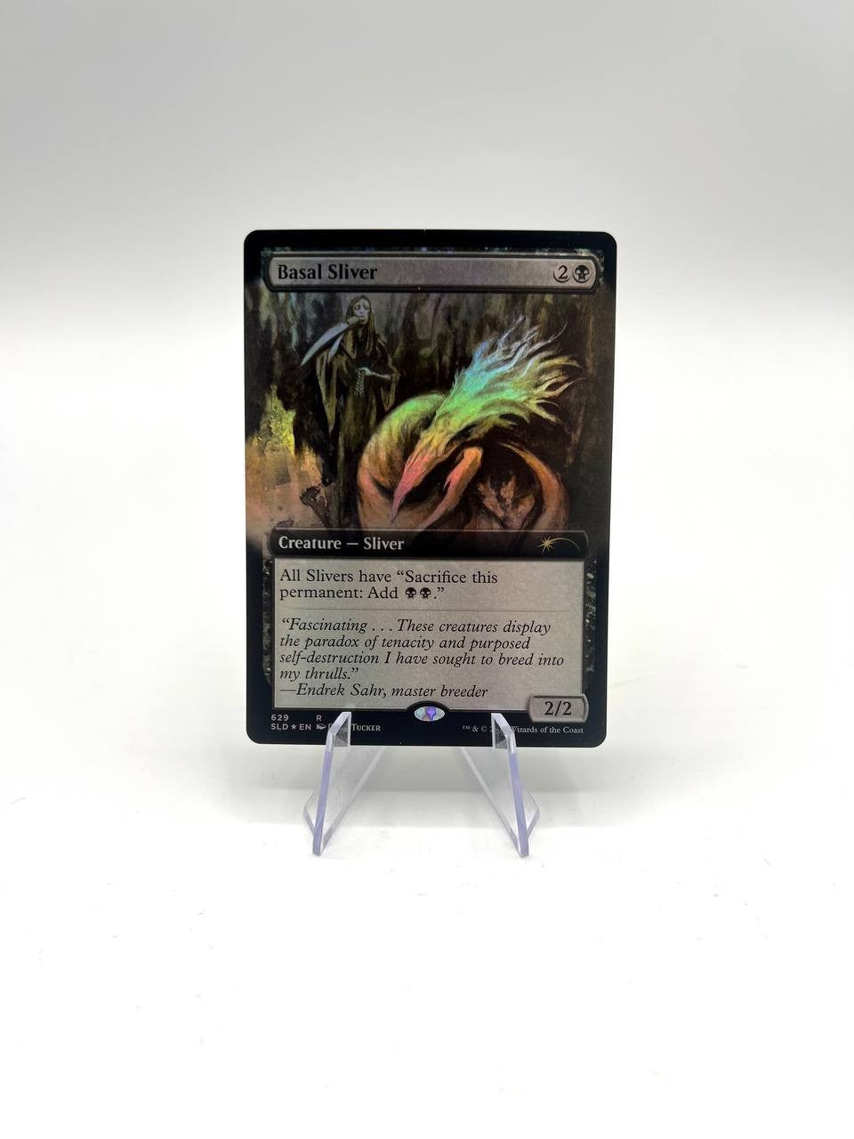 carta MTG FOIL Basal Sliver  Extended Art Secret Lair Drop 629 Near mint