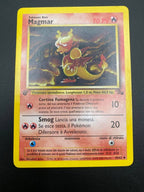 Carta Pokemon Magmar set Fossil FO 39/62 Italiano 1a Edizione NM no Holo Vintage