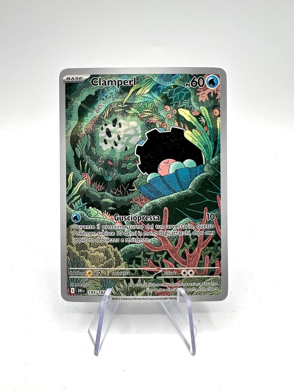 Pokemon Clamperl 195/182 DRI ar Rivali Predestinati Italiano Near Mint