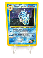 Carta Pokémon Giovanni’s Gyarados Holo set Gym Challenge 5/132 Vintage Poor ENG