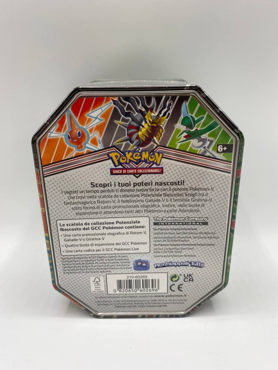 Pokemon Gallade Tin V Sealed Sigillata Bustina Carte ITA Hidden Potential