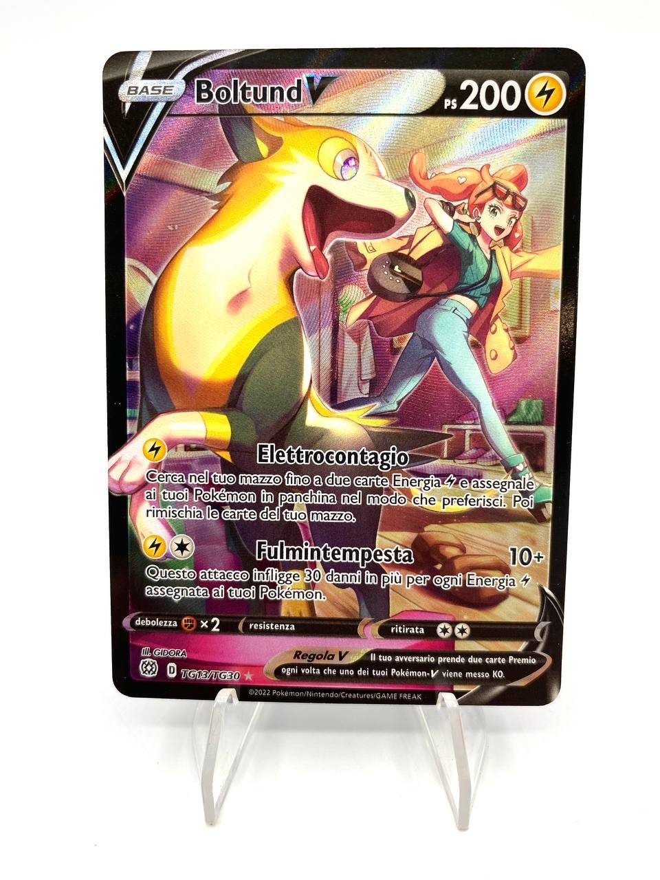 Carta pokemon Boltund V TG13/TG30 Trainer set Astri lucenti Italiano Near mint