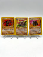 Pokemon Golem 36/62 Graveler 37/62 Geodude 47/62 Fossil 1 Edizione ITA Excellent