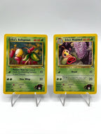 Pokemon Erika's Bellsprout 75/132 Erika's Weepinbell 48/132 set Gym Heroes EXC