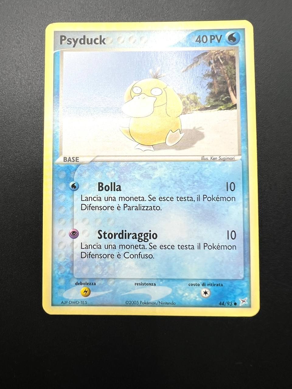 Carta Pokémon Psyduck 44/95 EX Team Magma vs Team Aqua no Holo ITA Near mint