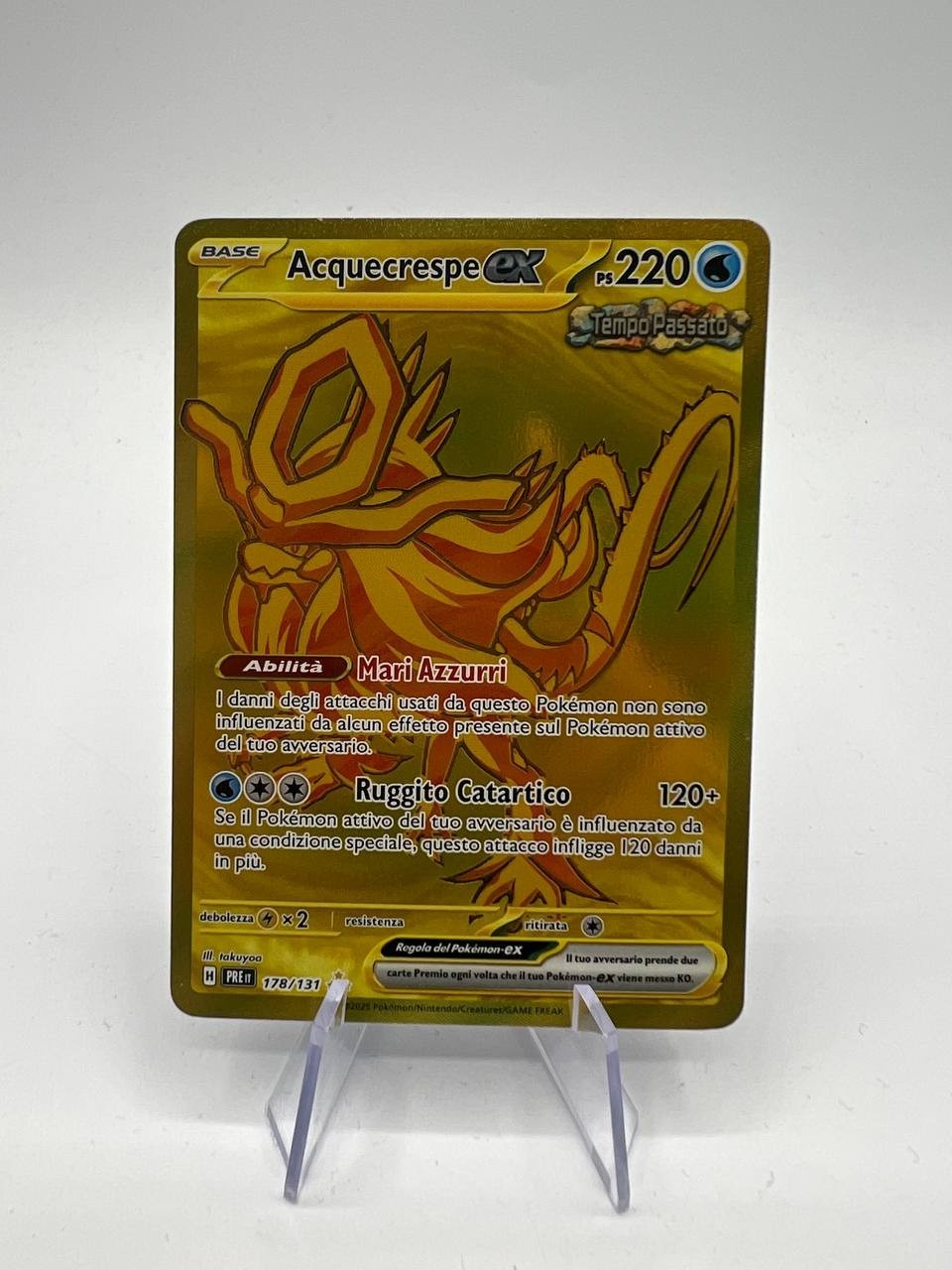 ACQUECRESPE EX 178/131 EVOLUZIONI PRISMATICHE rara gold italiano near mint