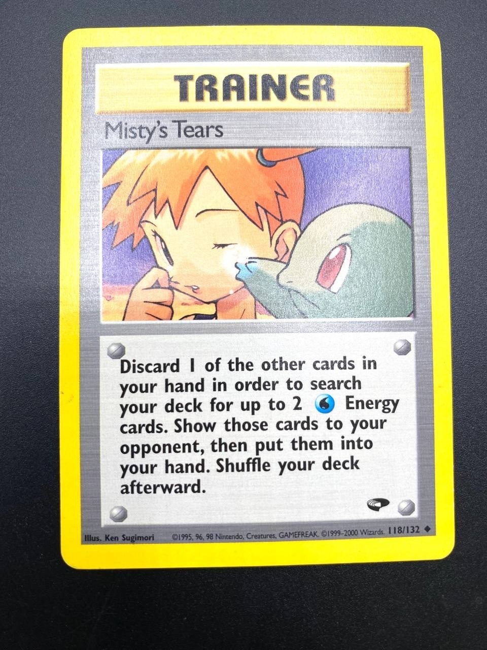 Carta pokemon Misty's Tears Uncommon set Gym Challenge 118/132 ENG EXC Vintage