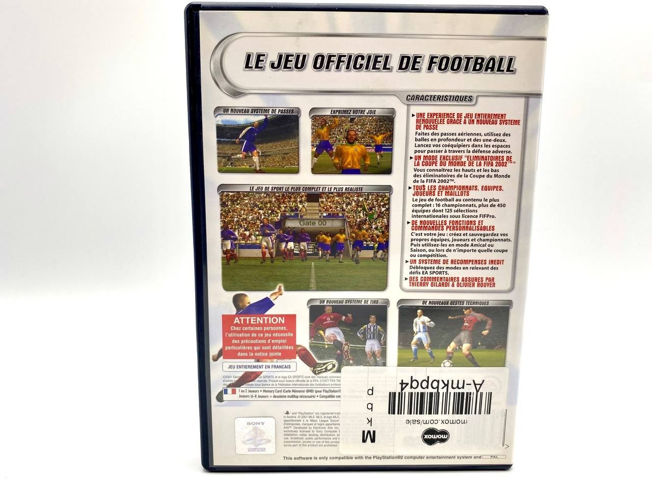 Fifa Football 2002 FRANCESE Playstation 2 PS2 Sony Completo Funzionante
