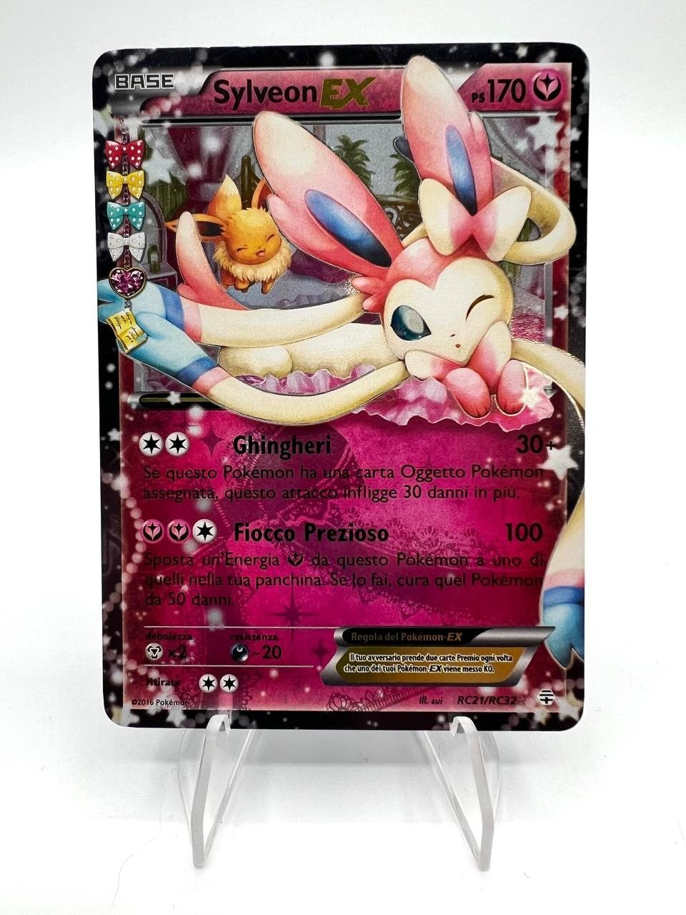 Carta Pokemon Sylveon Ex RC21/RC32 set Generazioni 20th Anniversario Italiano NM