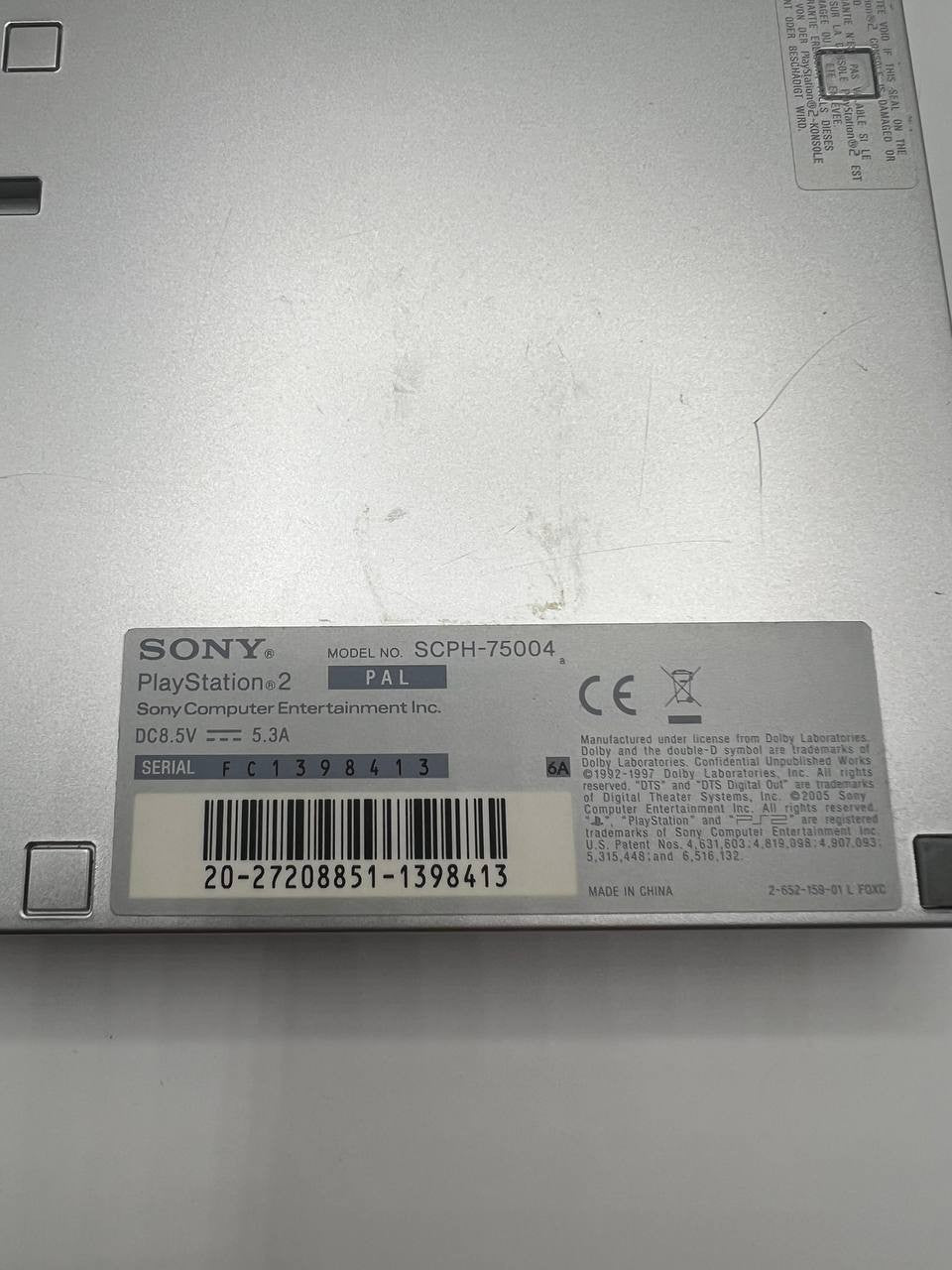 Console Playstation PS2 Slim Scph 75004 Completa Cavi Funzionante Silver