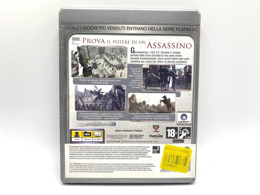 Assassin’s Creed Platinum PS3 PAL I Italiano ITA Completo Funzionante e Testato