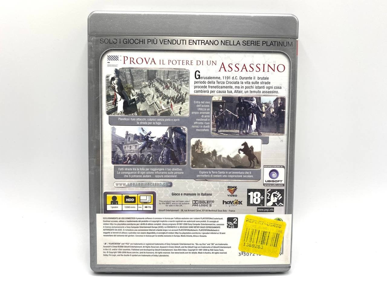Assassin’s Creed Platinum PS3 PAL I Italiano ITA Completo Funzionante e Testato