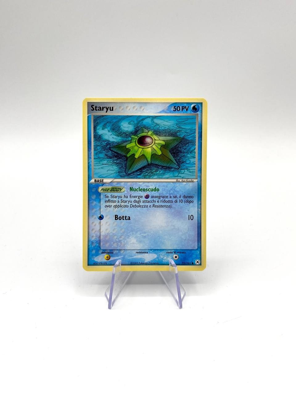 Carta pokemon Staryu 75/101 set Leggende nascoste no Holo excellent Italiano