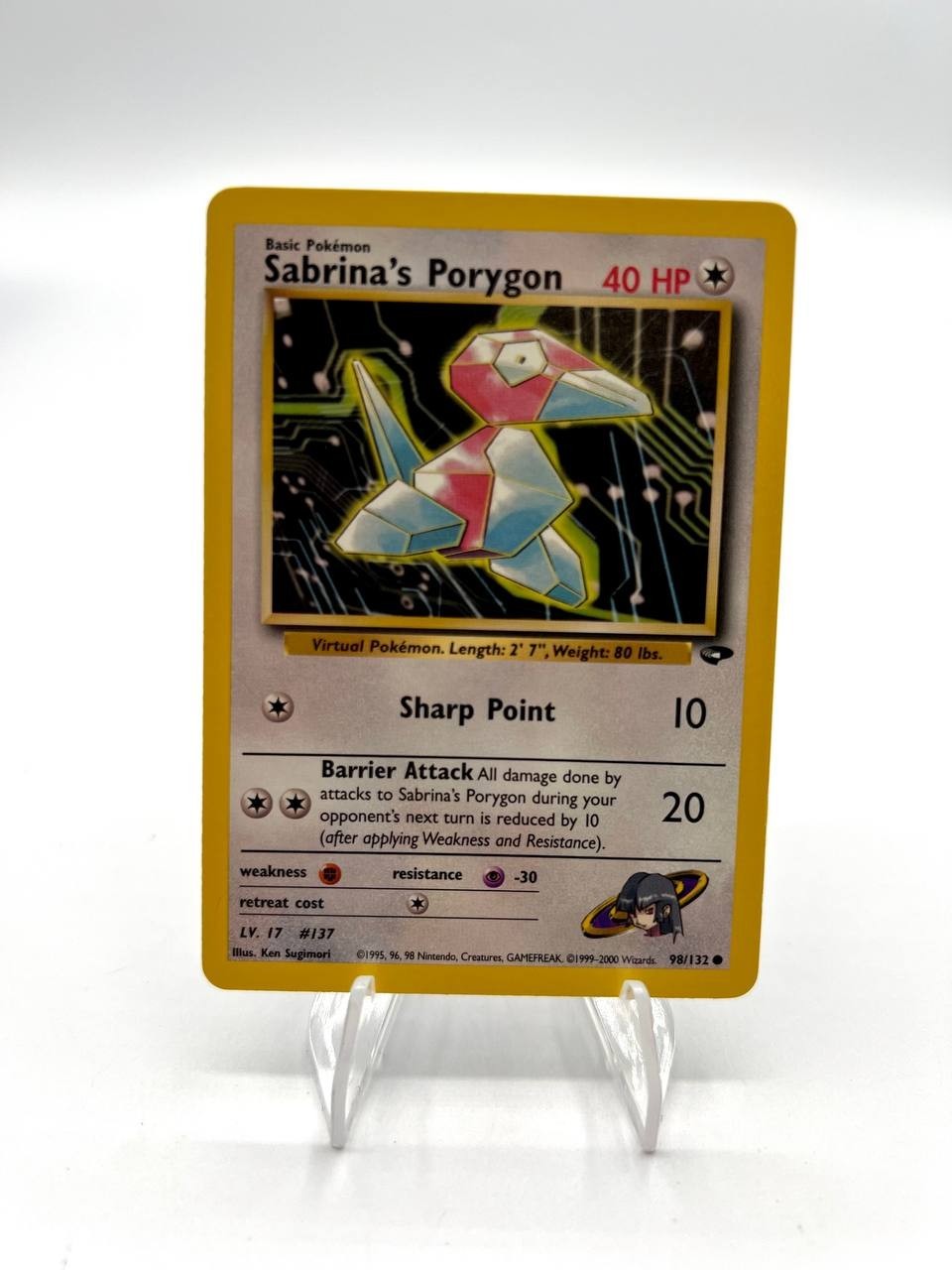 Carta pokemon Sabrina's Porygon 98/132 Gym Challenge Excellent Vintage Inglese