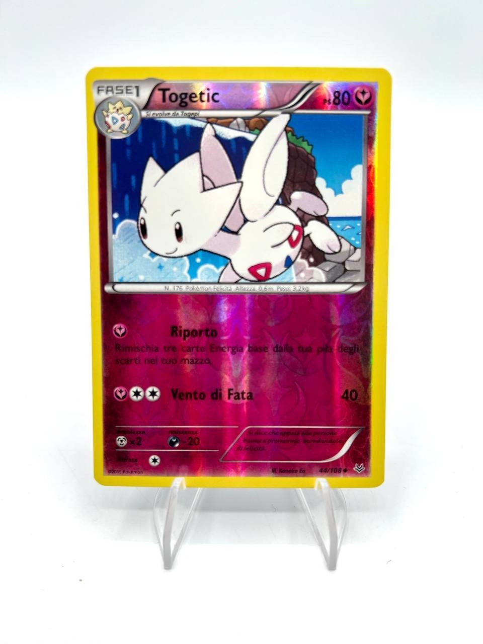 Carta pokemon Togetic 44/108 set Furie volanti Italiano reverse Holo Near mint