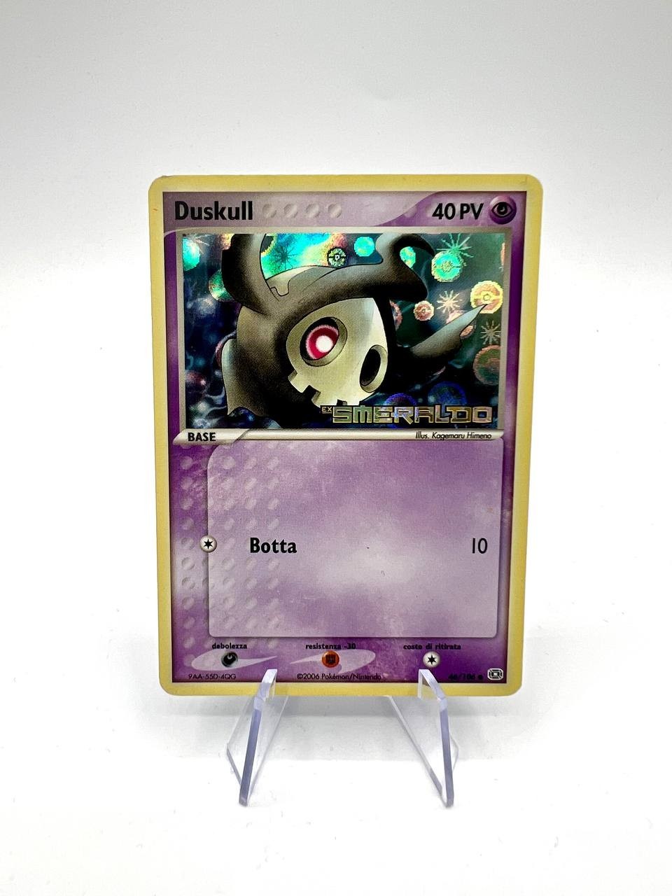 Duskull 46/106 EX Emerald Reverse Holo Stamped Pokémon TCG excellent italiano