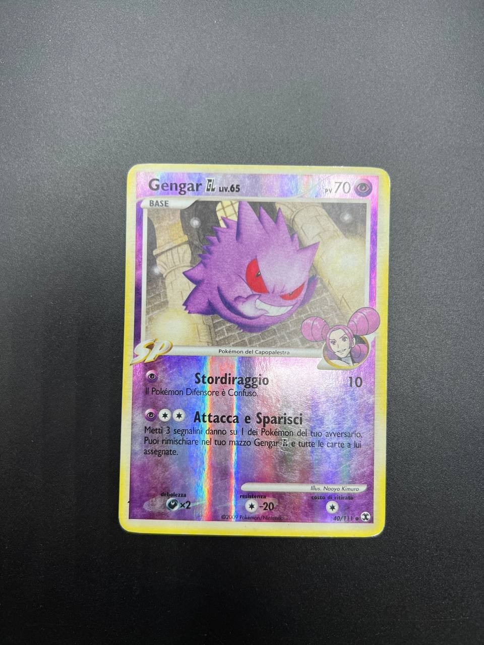 Pokémon Gengar GL LIV 65 40/111 Ascesa dei rivali Reverse holo Italiano Played