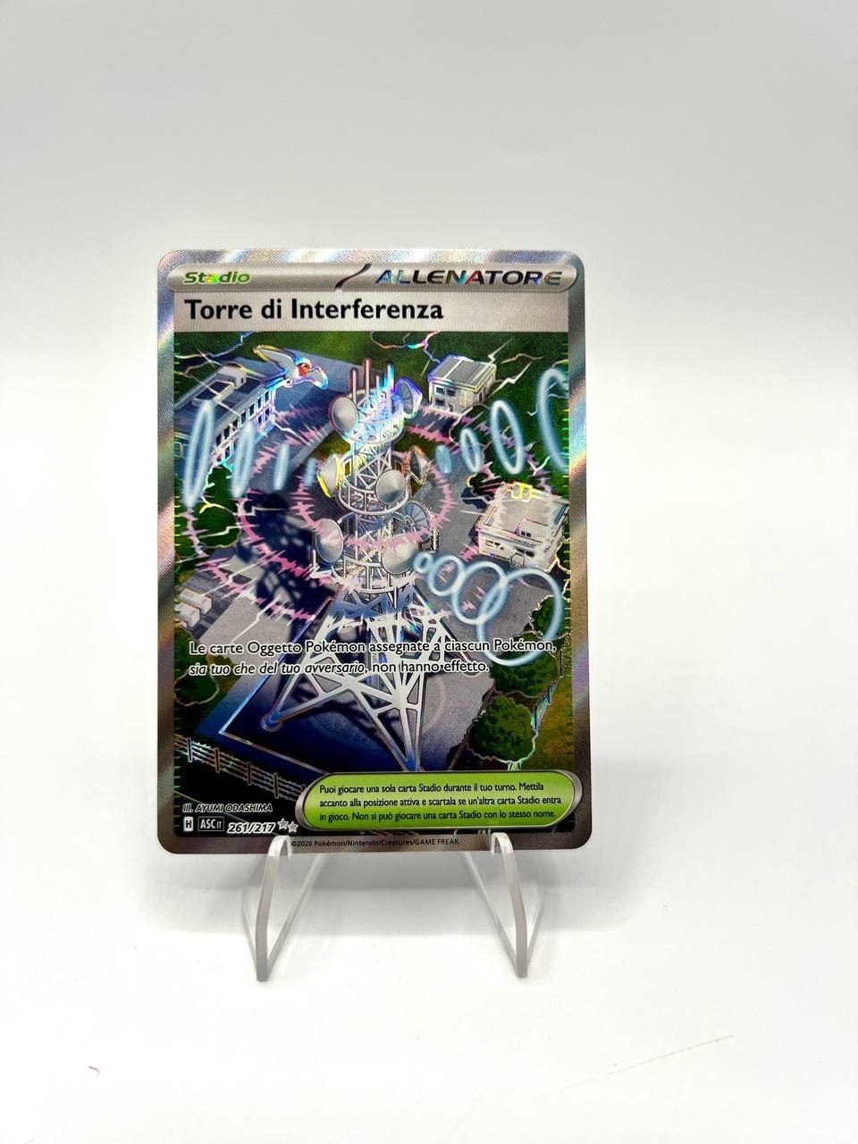 Carta Pokemon Torre di Interferenza 261/217 Ascesa Eroica ASC Italiano Near Mint