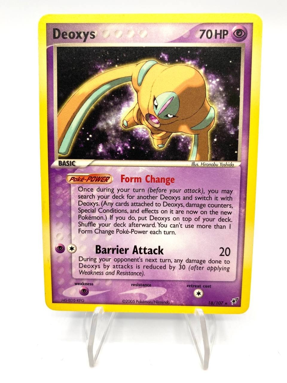 Carta pokemon Deoxys Defense Forme 18/107 set ex Deoxys Near mint No holo ENG