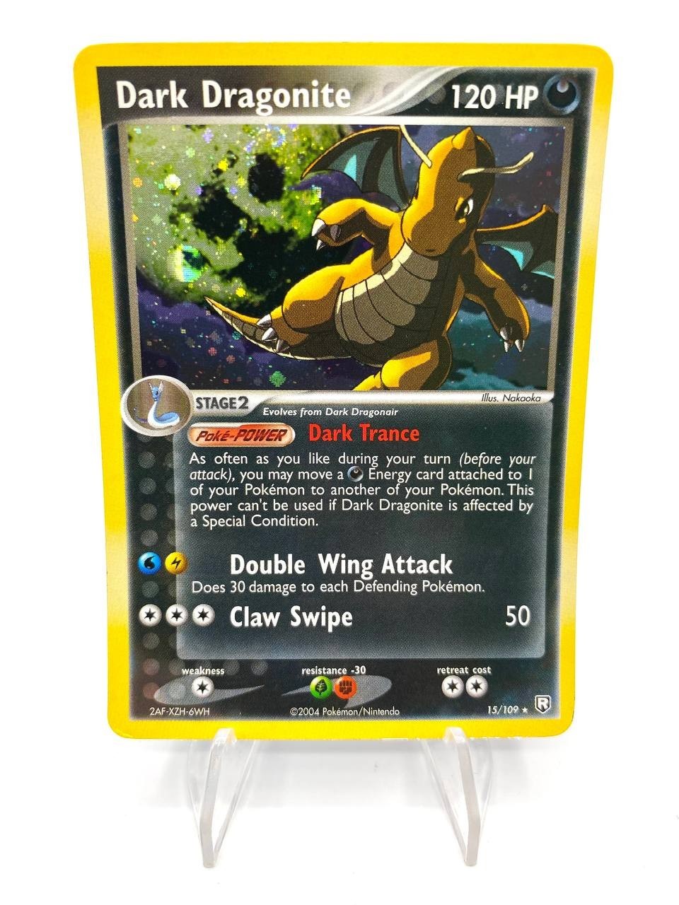 Carta pokemon Dark Dragonite 15/109 Holo set Team Rocket Returns Inglese ENG EXC