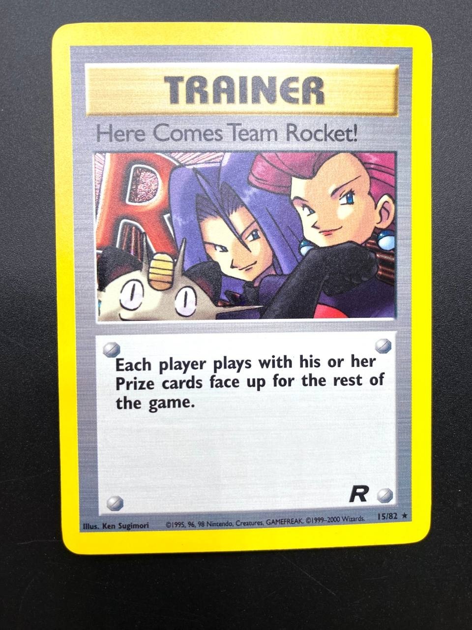 Carta pokemon Here Comes Team Rocket! Arriva il team rocket 15/82 Vintage NM