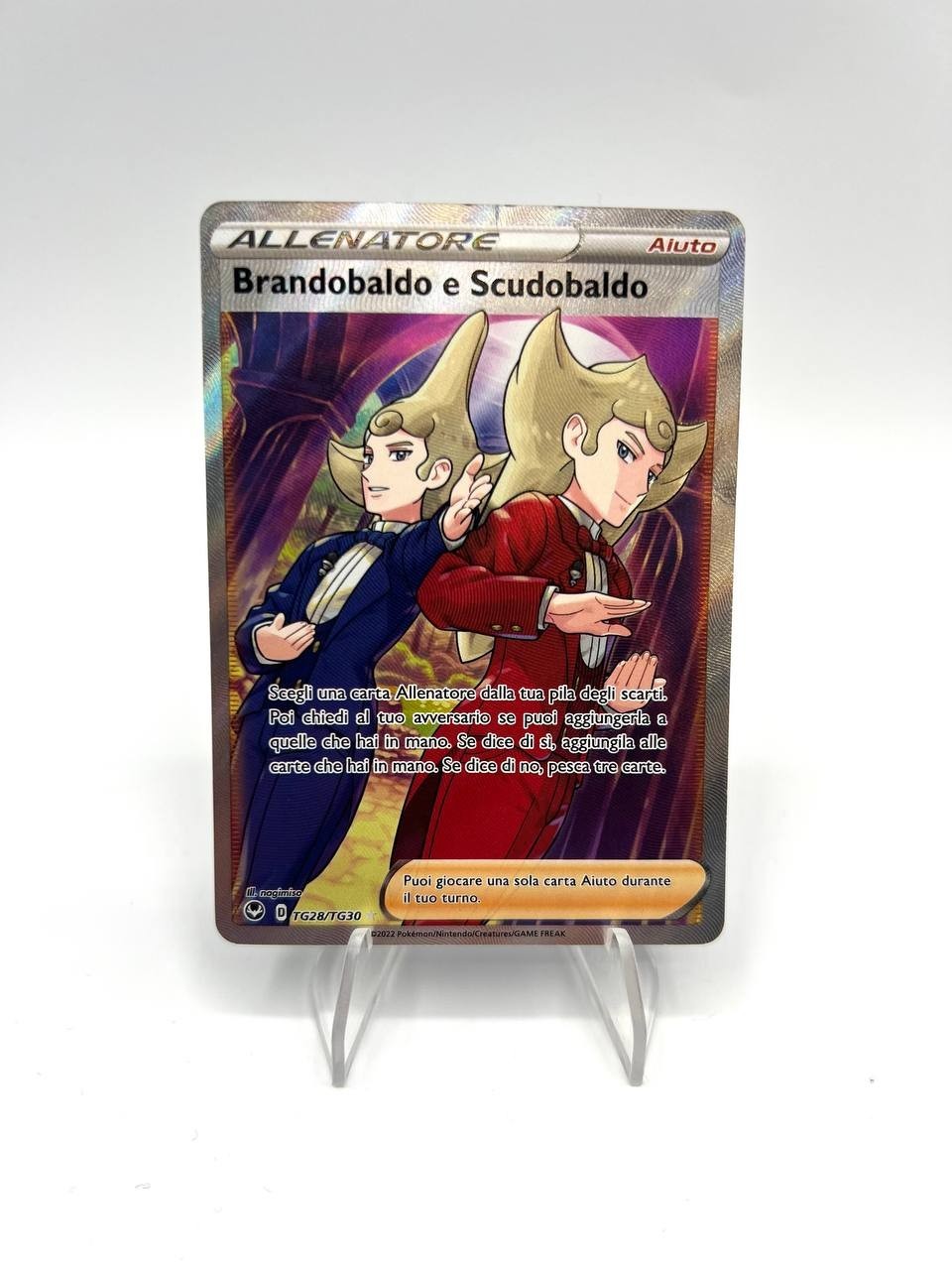 Carta pokemon BRANDOBALDO E SCUDOBALDO TG28/TG30 FULL ART ITA Tempesta argentata