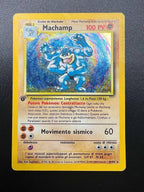 carta Pokemon Machamp BS 8/102 Set Base italiano poor Prima Edizione holo inked