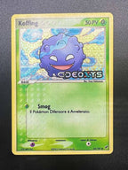 Carta Pokemon Koffing 62/107 DX Holo set EX Deoxys Stamped Inglese Excellent