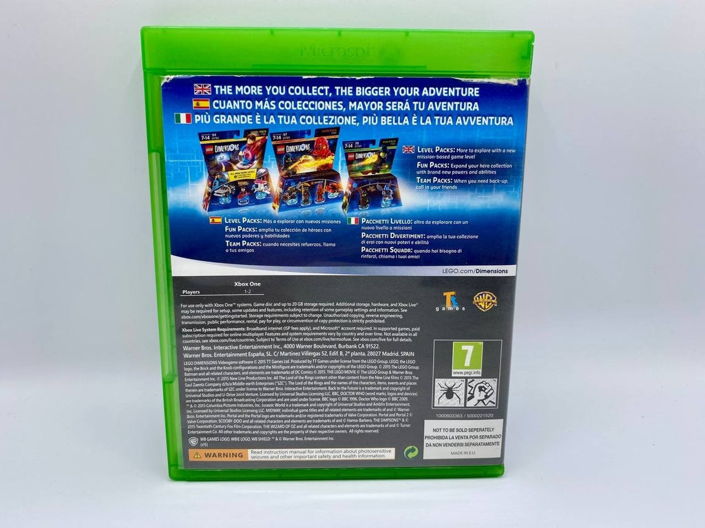 LEGO Dimensions microsoft xbox one Italiano Multilingua Completo funzionante