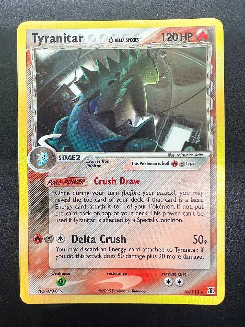 Pokemon EX Delta Species Tyranitar Holo DS 16/113 Inglese no holo Near mint