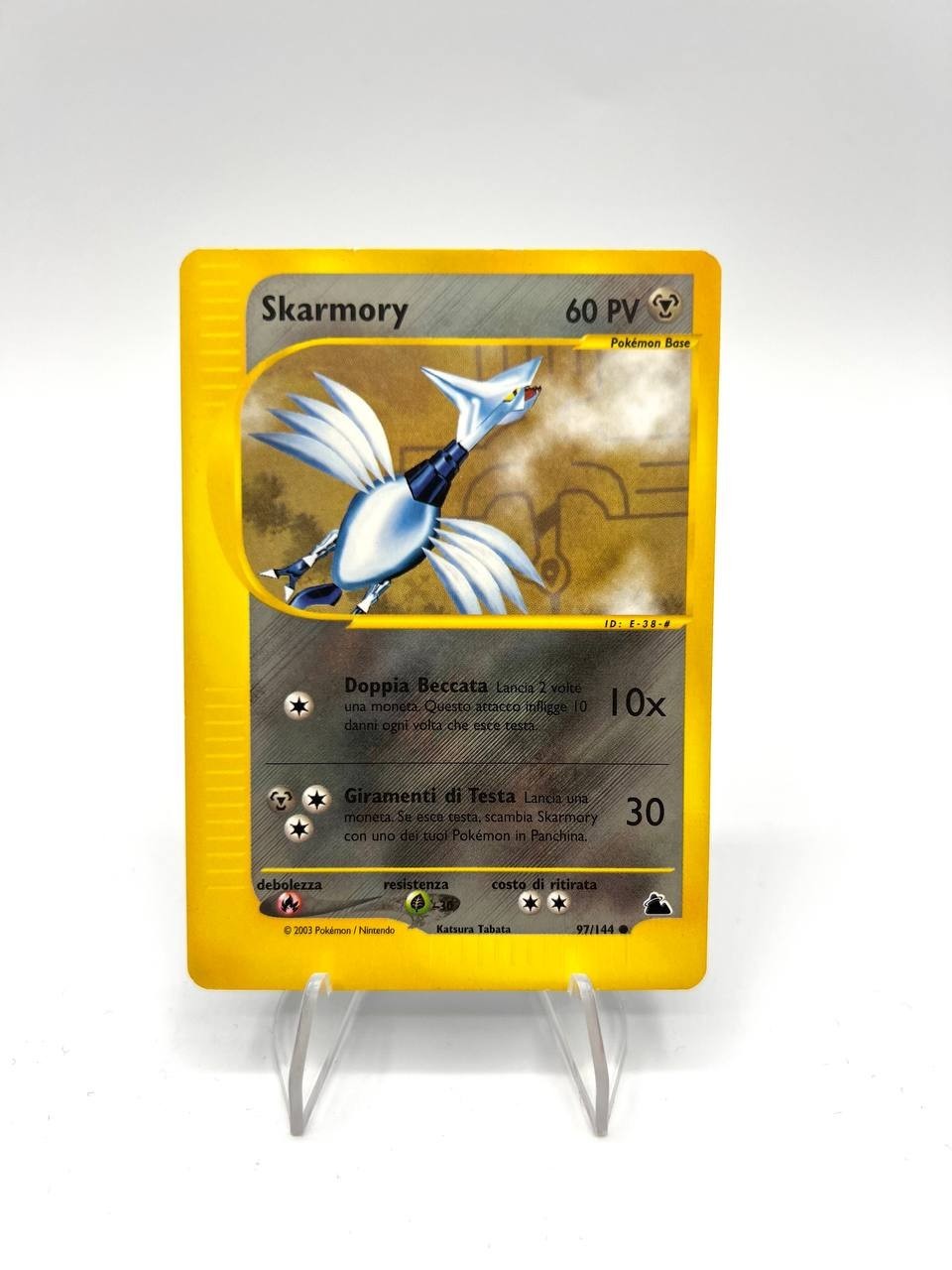 Carta pokemon Skarmory 97/144 set Skyridge Italiano Good Vintage Italiano