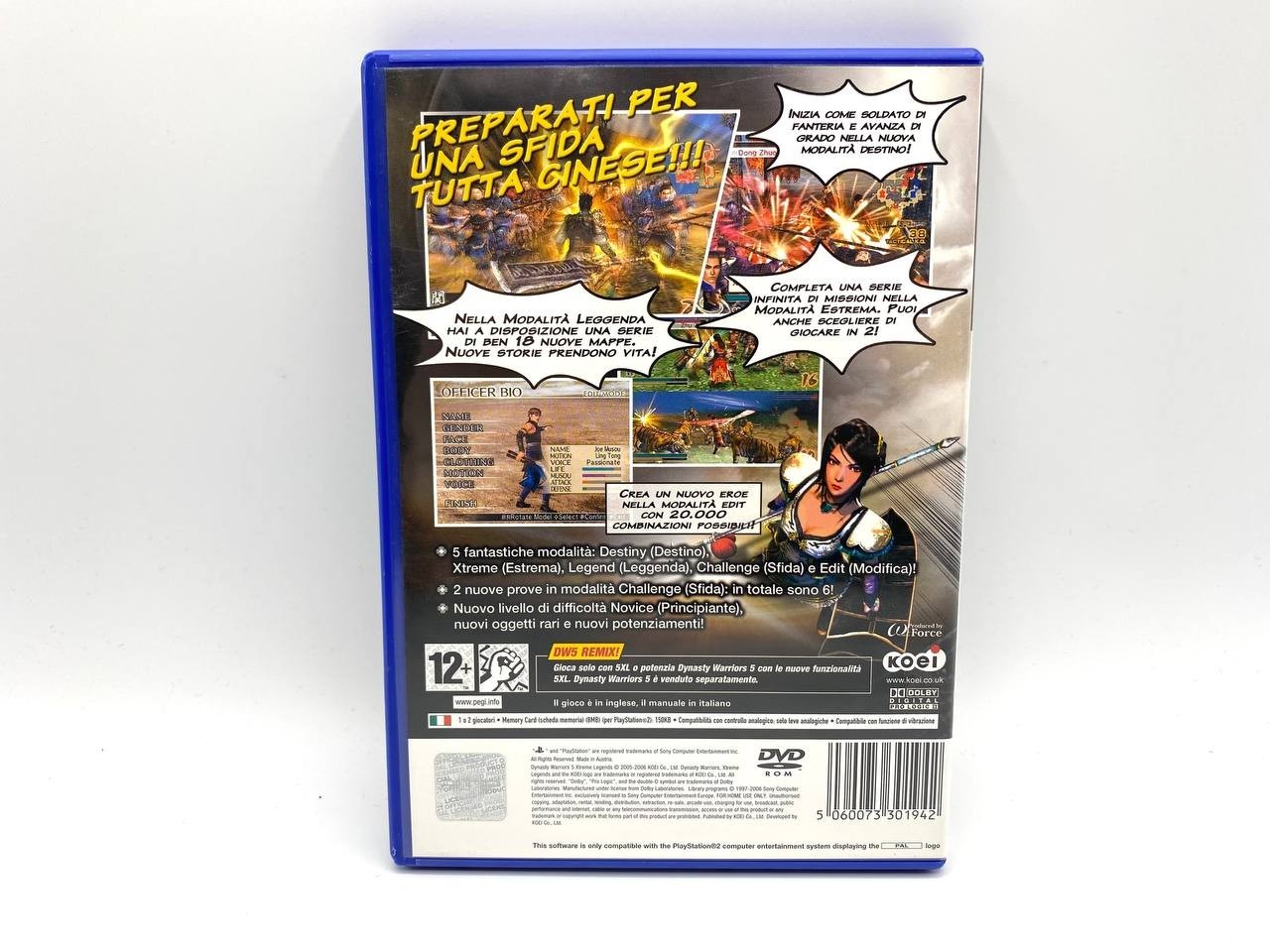 Dynasty Warriors 5 Xtreme Legends - PlayStation 2 PS2 Ita Italiano Completo