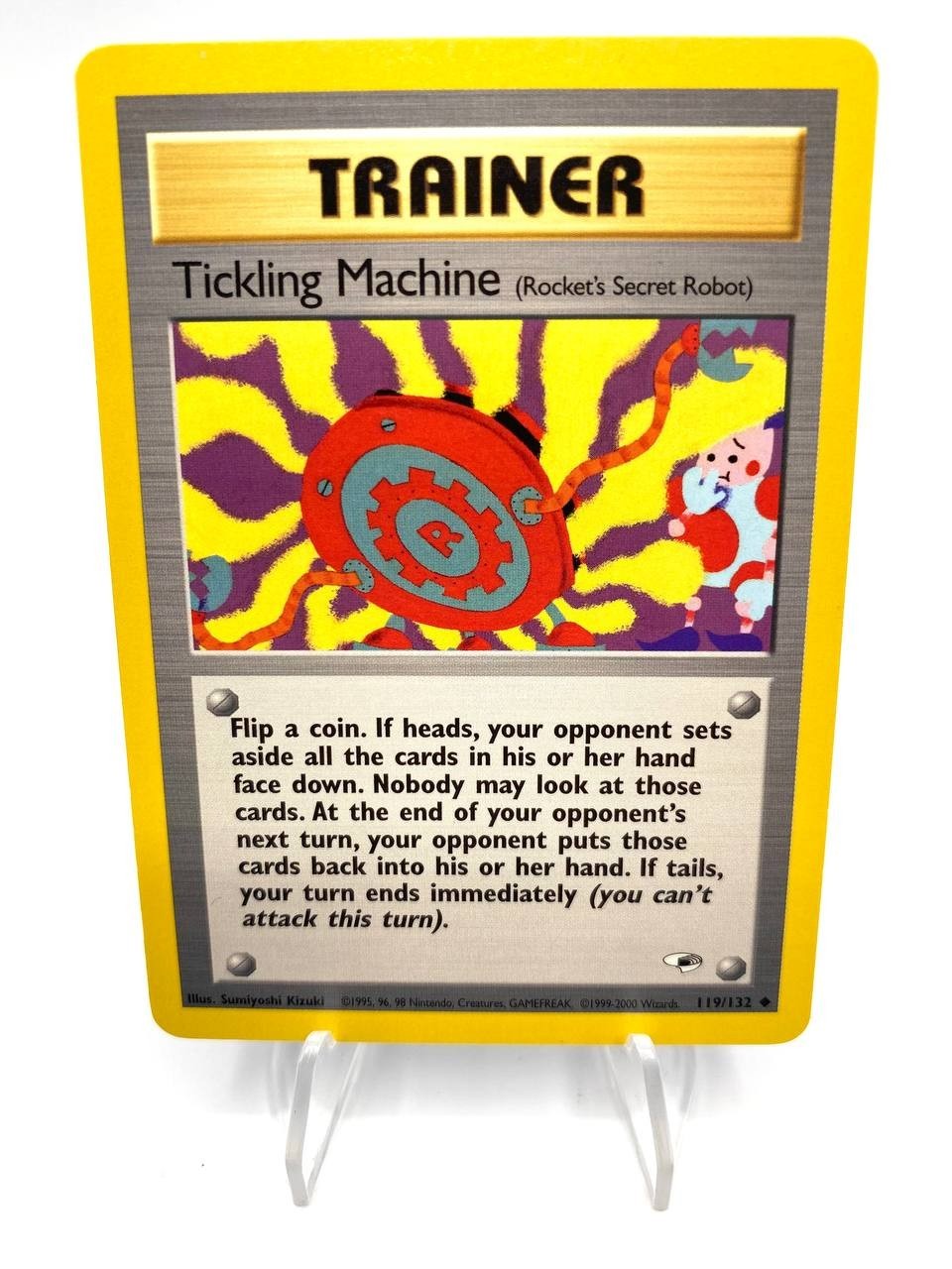 Carta pokemon Tickling Machine Uncommon set Gym Heroes 119/132 ENG NM Vintage