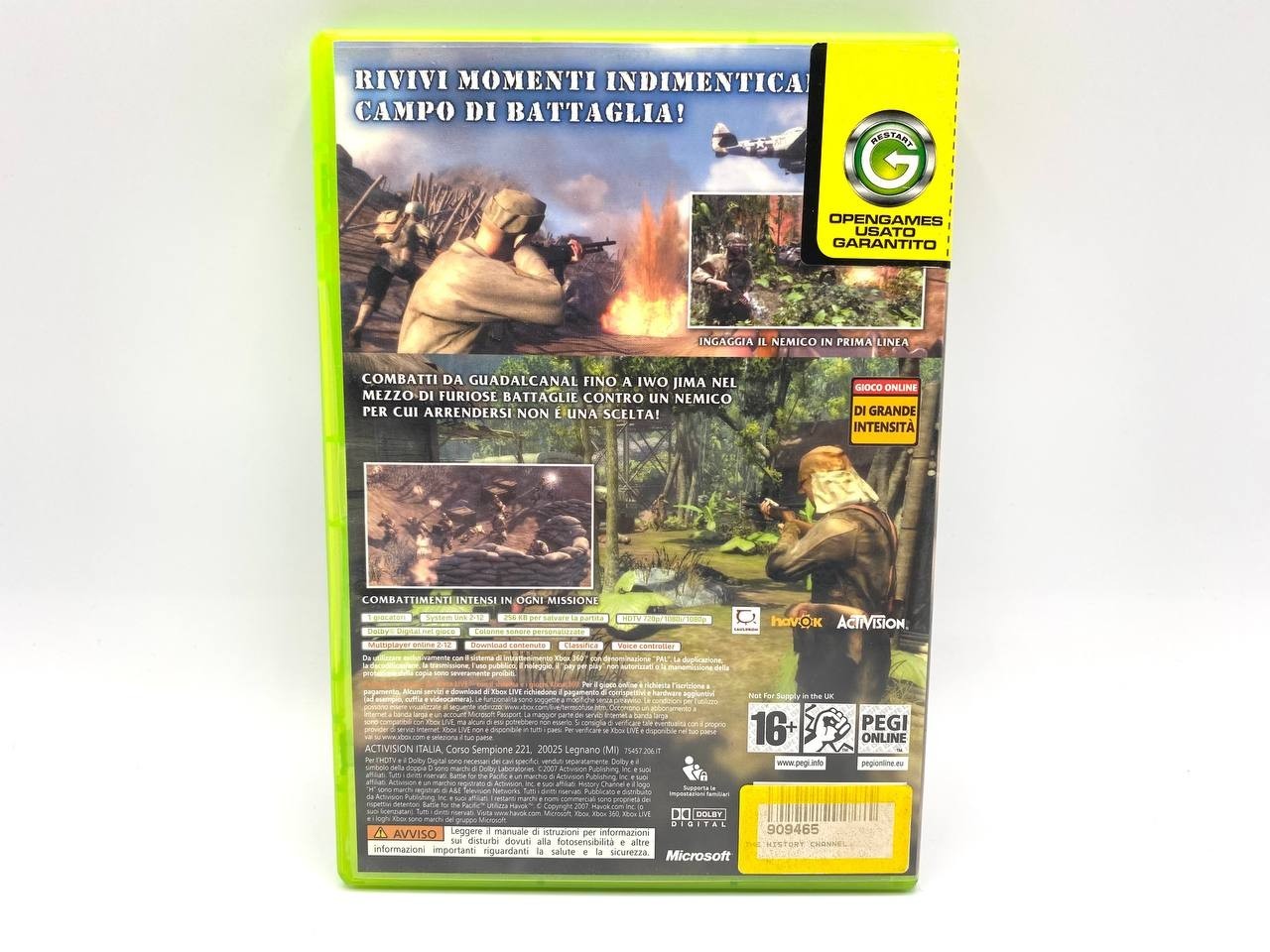 The History Channel Battle for the Pacific Xbox 360, 2007 Completo Italiano