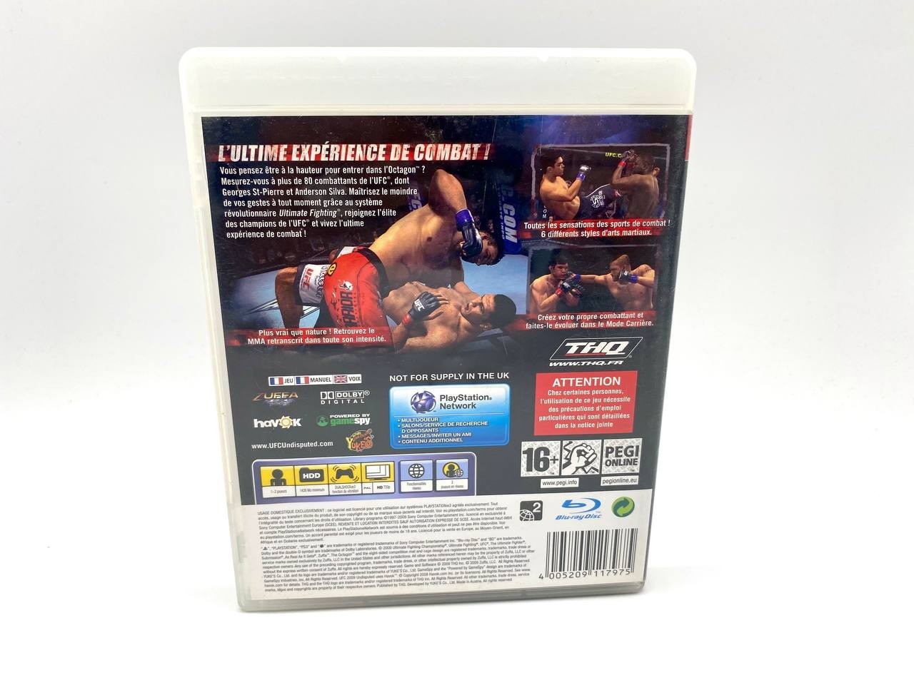 UFC 2009 UNDISPUTED PS3 Playstation Funzionante ITALIANO COMPLETO OTTIMO