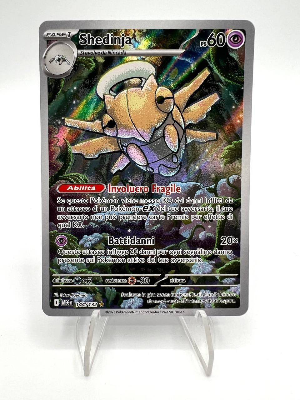 Carta pokemon 144/132 Shedinja MEG set MegaEvoluzione Italiano Near Mint Holo